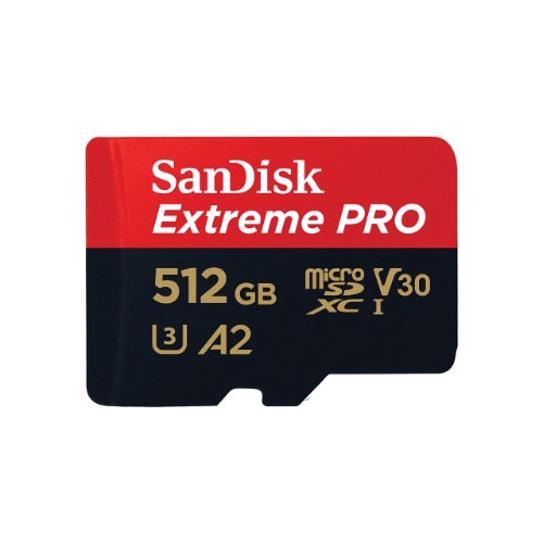 샌디스크 익스트림 프로 마이크로SD 512GB 스마트폰 카메라 블랙박스 테블릿
